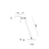 Bureaulamp Bolt met voet 1 arm ash grey