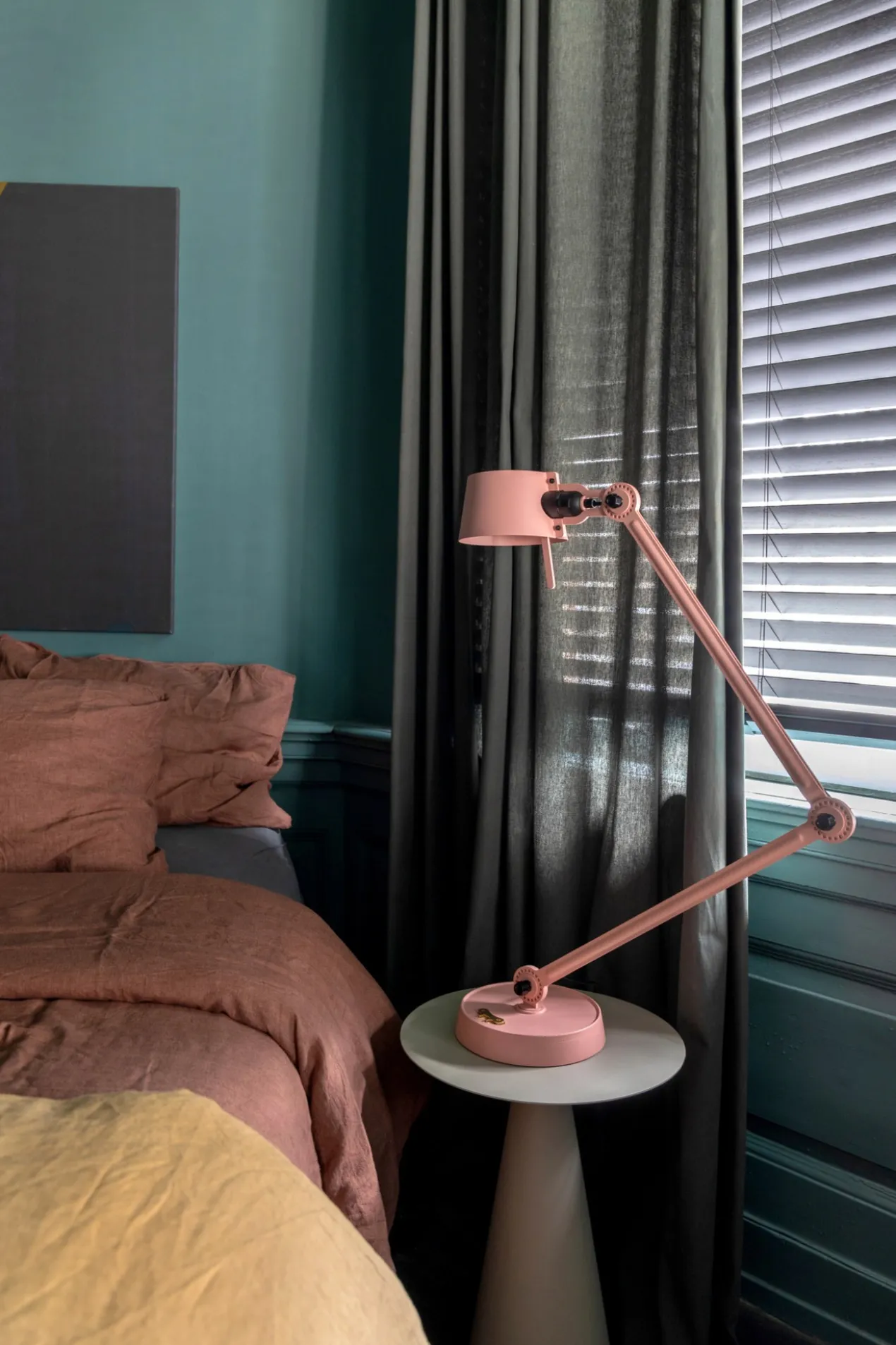 Bureaulamp Bolt met voet 2 armen ash grey