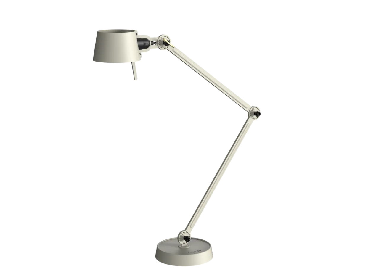 Bureaulamp Bolt met voet 2 armen ash grey