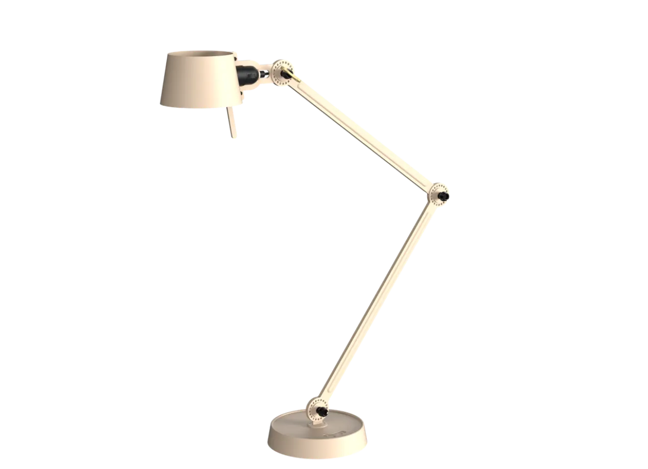 Bureaulamp Bolt met voet 2 armen lightning white