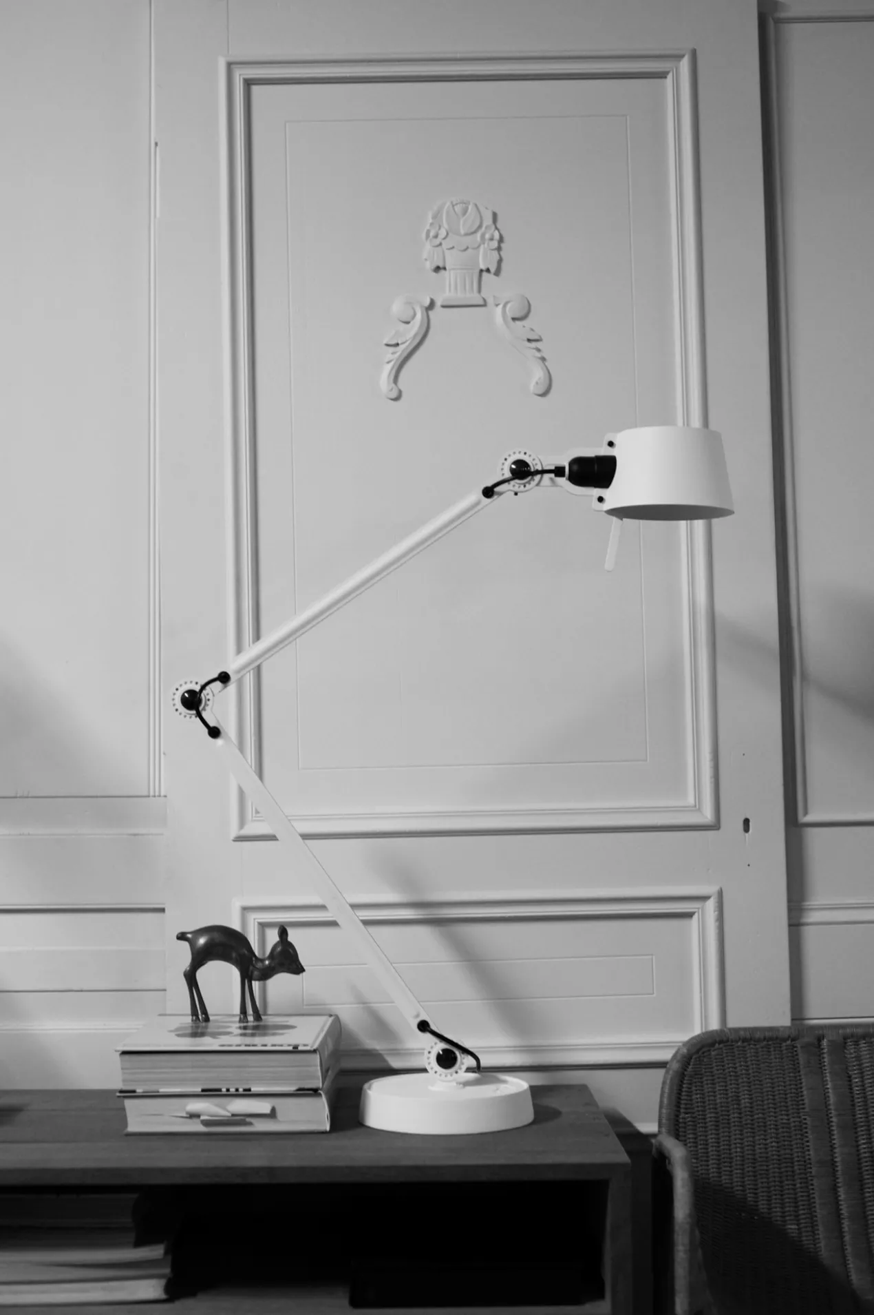 Bureaulamp Bolt met voet 2 armen thunder blue