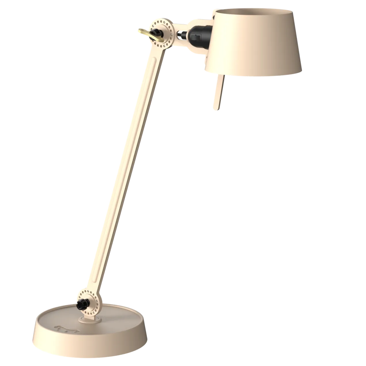 Bureaulamp Bolt met voet 1 arm lightning white