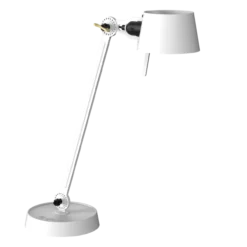 Bureaulamp Bolt met voet 1 arm pure white