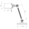 Bureaulamp Bolt small 1 arm daybreak rose klein