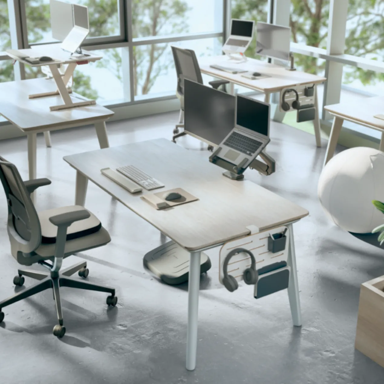Bureau Ophangbord Klein 42x25 cm wit