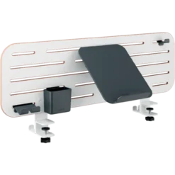 Bureau Ophangbord met laptophouder 80x25 cm wit