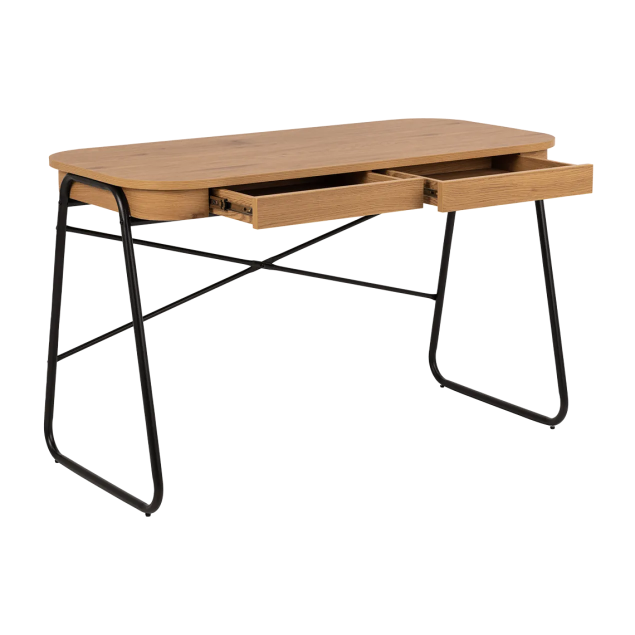 Bureau Steven - met 2 lades Naturel