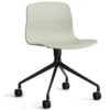 Bureaustoel AAC14 zwart onderstel pastel green