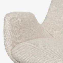 Bureaustoel Nout-Eef beige - wit onderstel