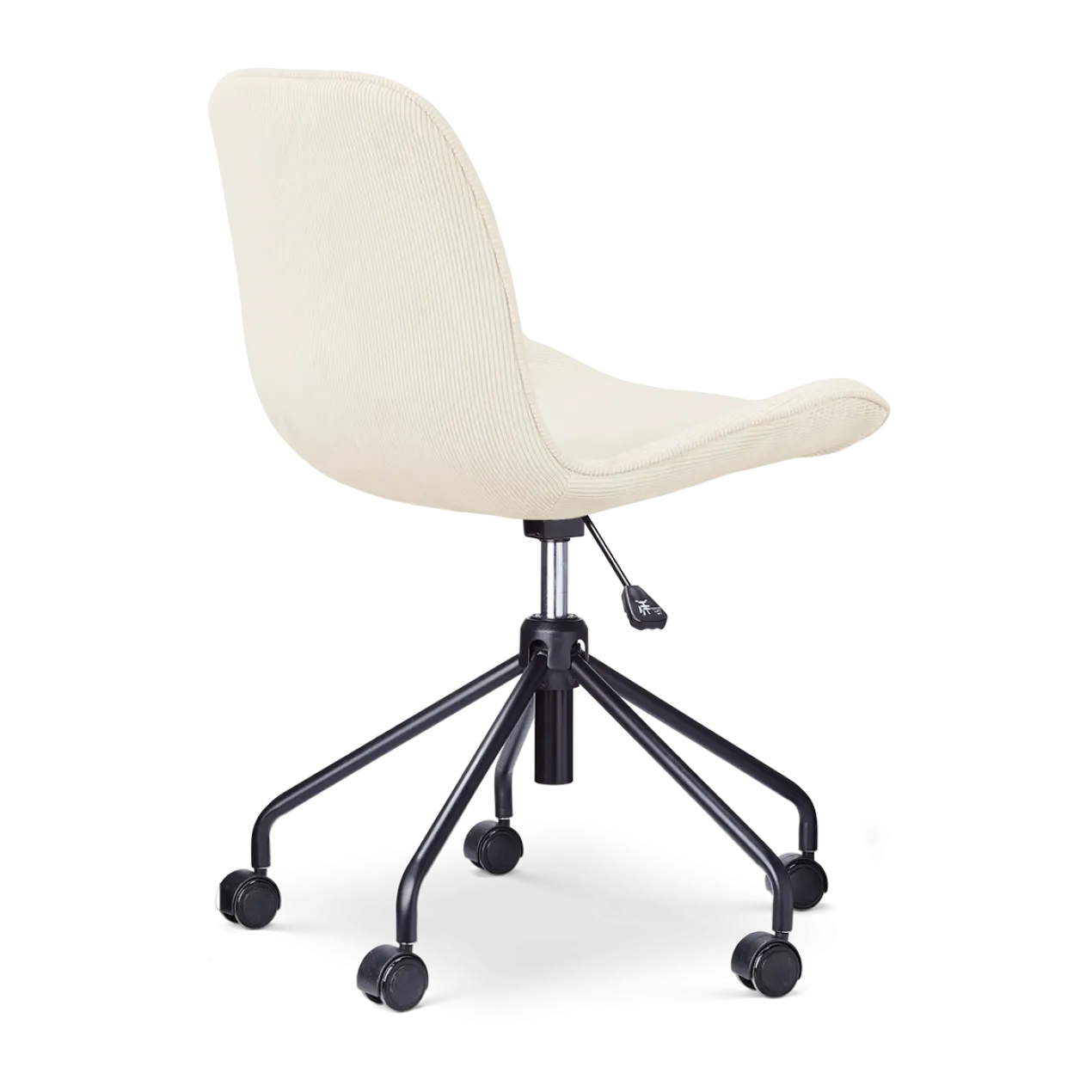Bureaustoel Nout-Fé rib beige - zwart onderstel