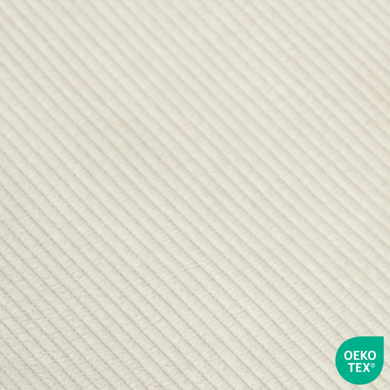 Bureaustoel Nout-Fé rib beige - zwart onderstel