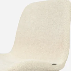 Bureaustoel Nout-Fé wit onderstel cottonbeige