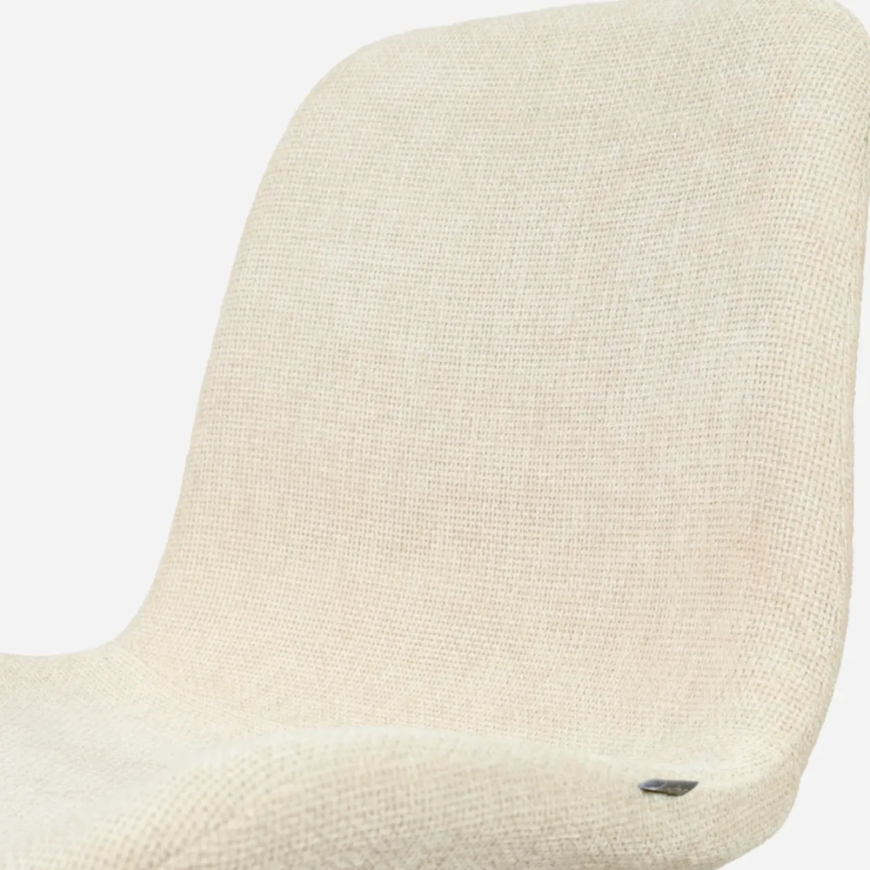 Bureaustoel Nout-Fé wit onderstel cottonbeige