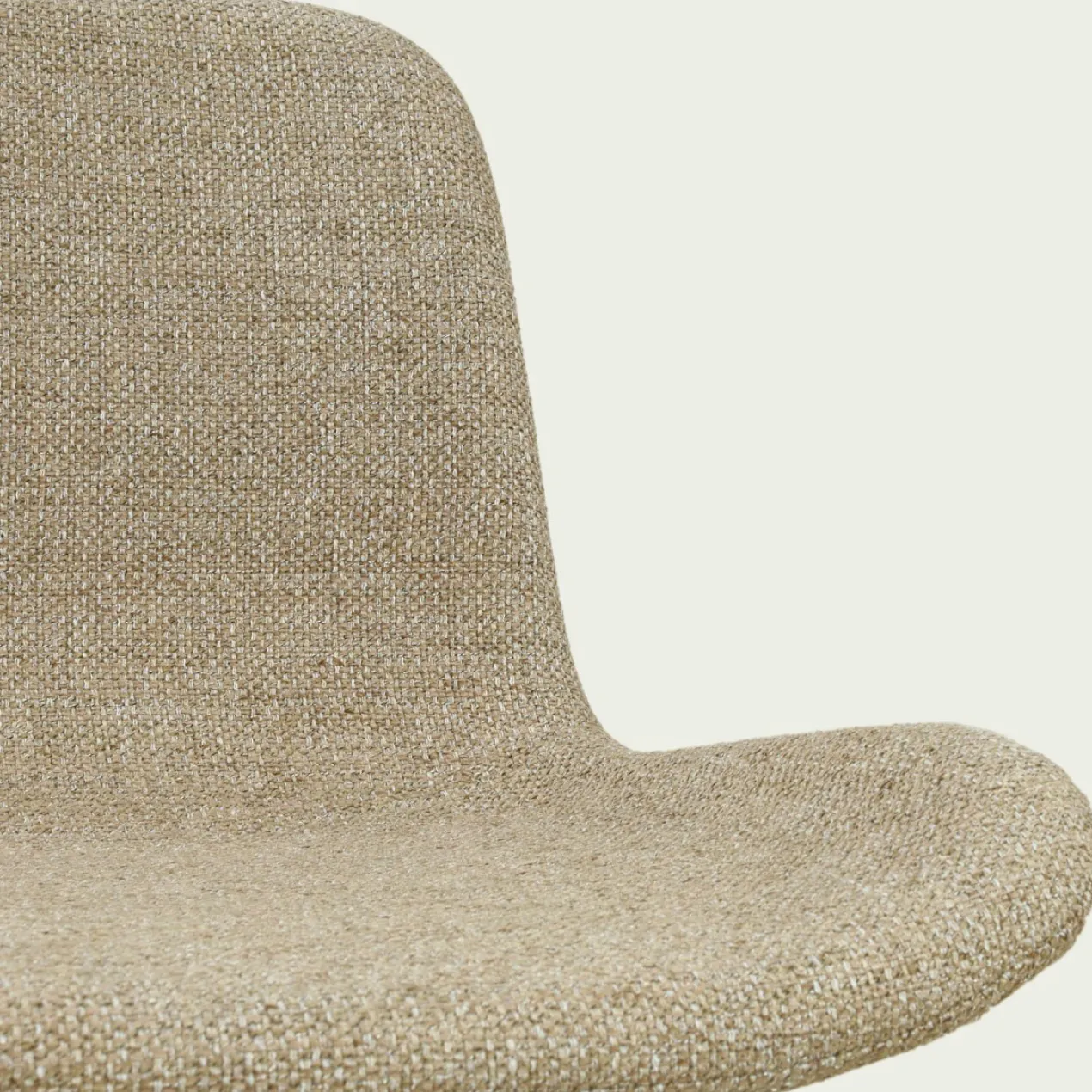 Bureaustoel Nout-Fé wit onderstel taupe melange