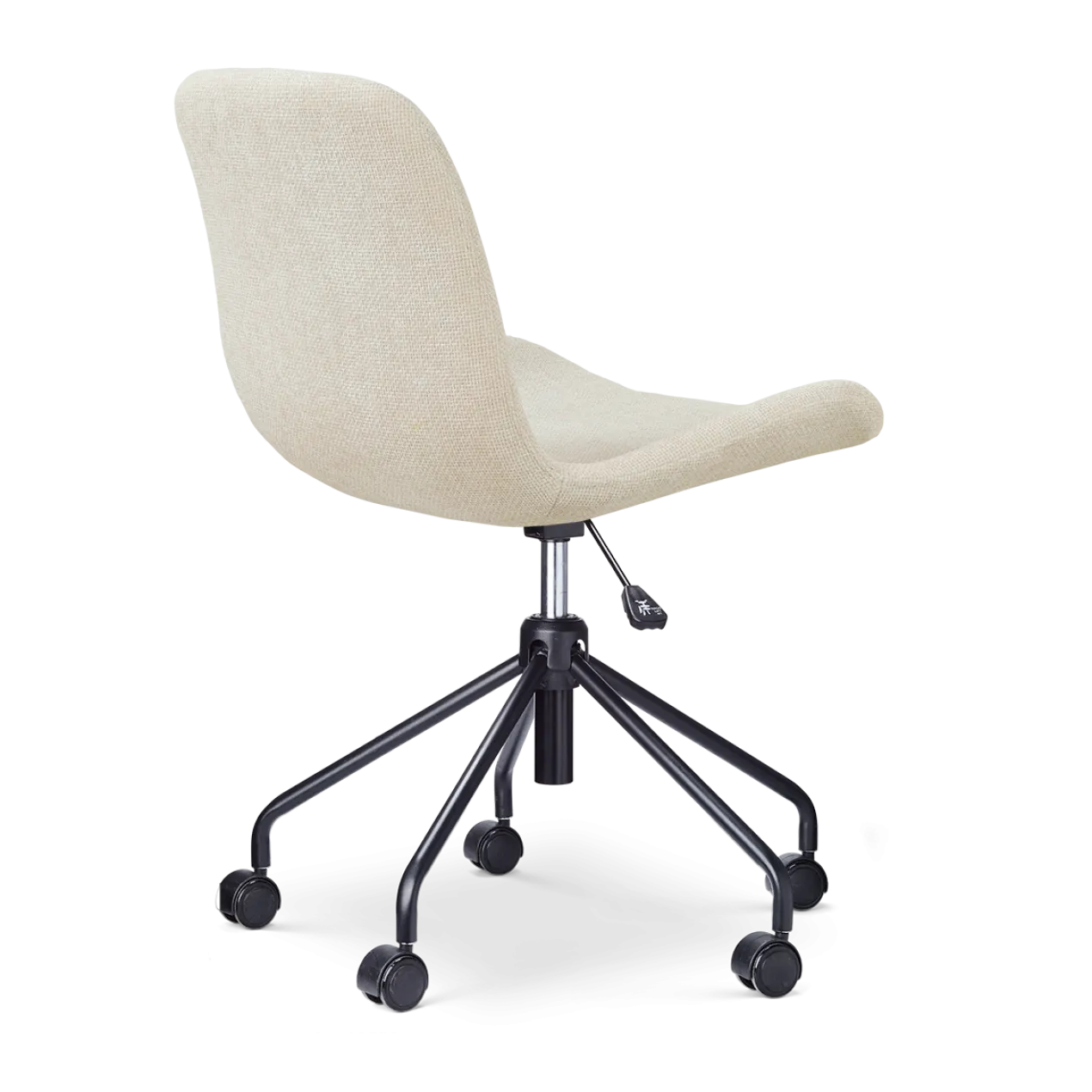 Bureaustoel Nout-Fé zwart onderstel cottonbeige