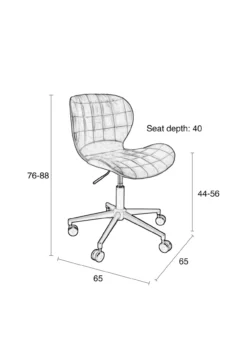 Bureau stoel omg zwart/grijs