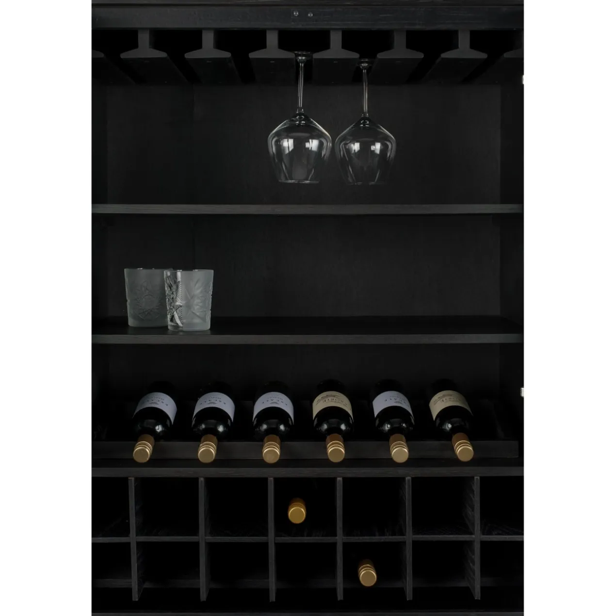Cabinet travis black oak