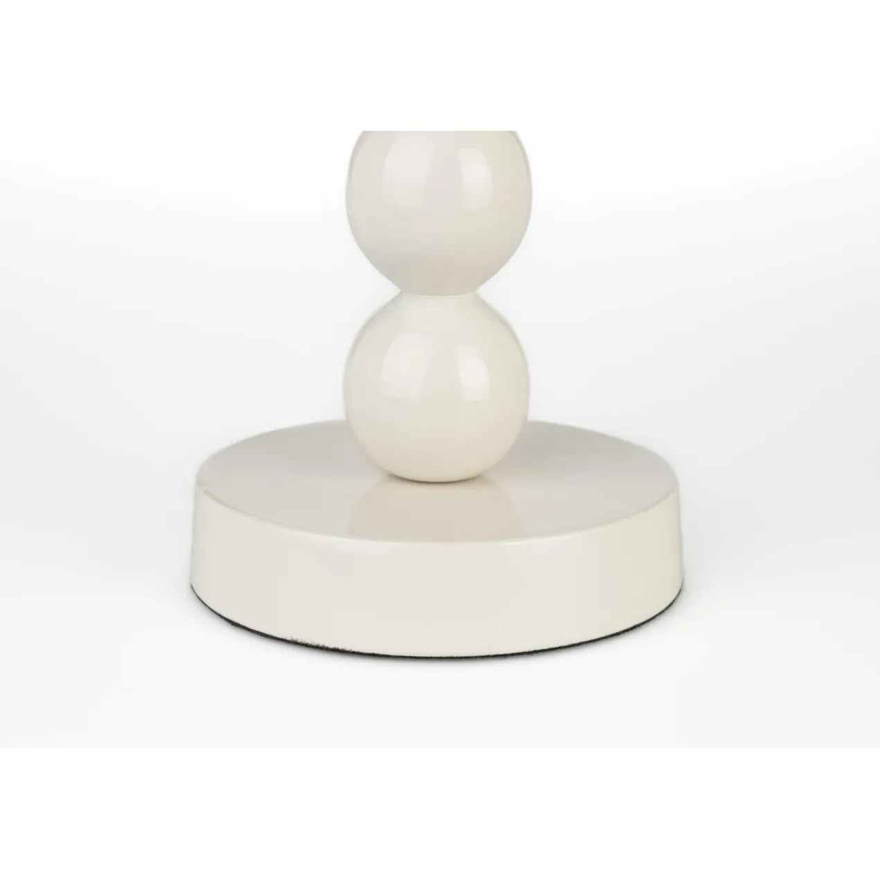 Candle holder bubbles one shiny beige