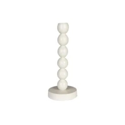 Candle holder bubbles one shiny beige