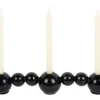 Candle holder Bubbles straight enamel black