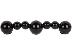Candle holder Bubbles straight enamel black