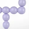 Candle holder bubbles two shiny lilac
