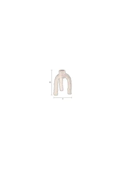 Candle holder cruz l beige
