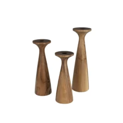 Candle holder flames l brown
