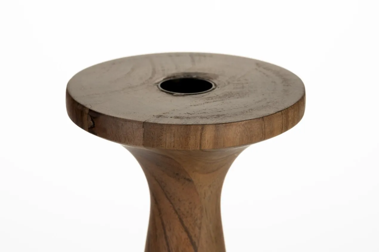 Candle holder flames m brown
