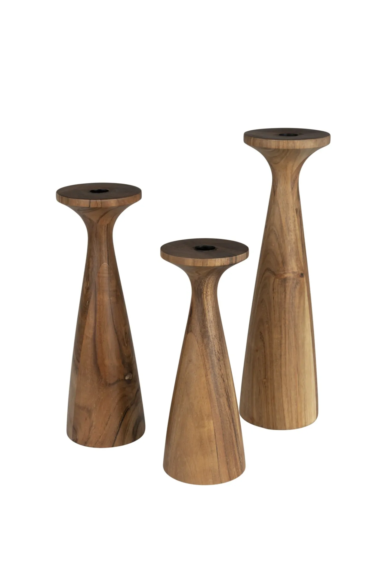 Candle holder flames m brown