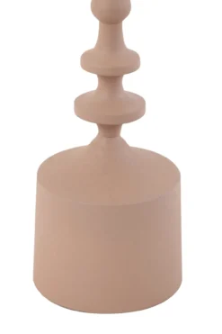 Candle holder old pink matt