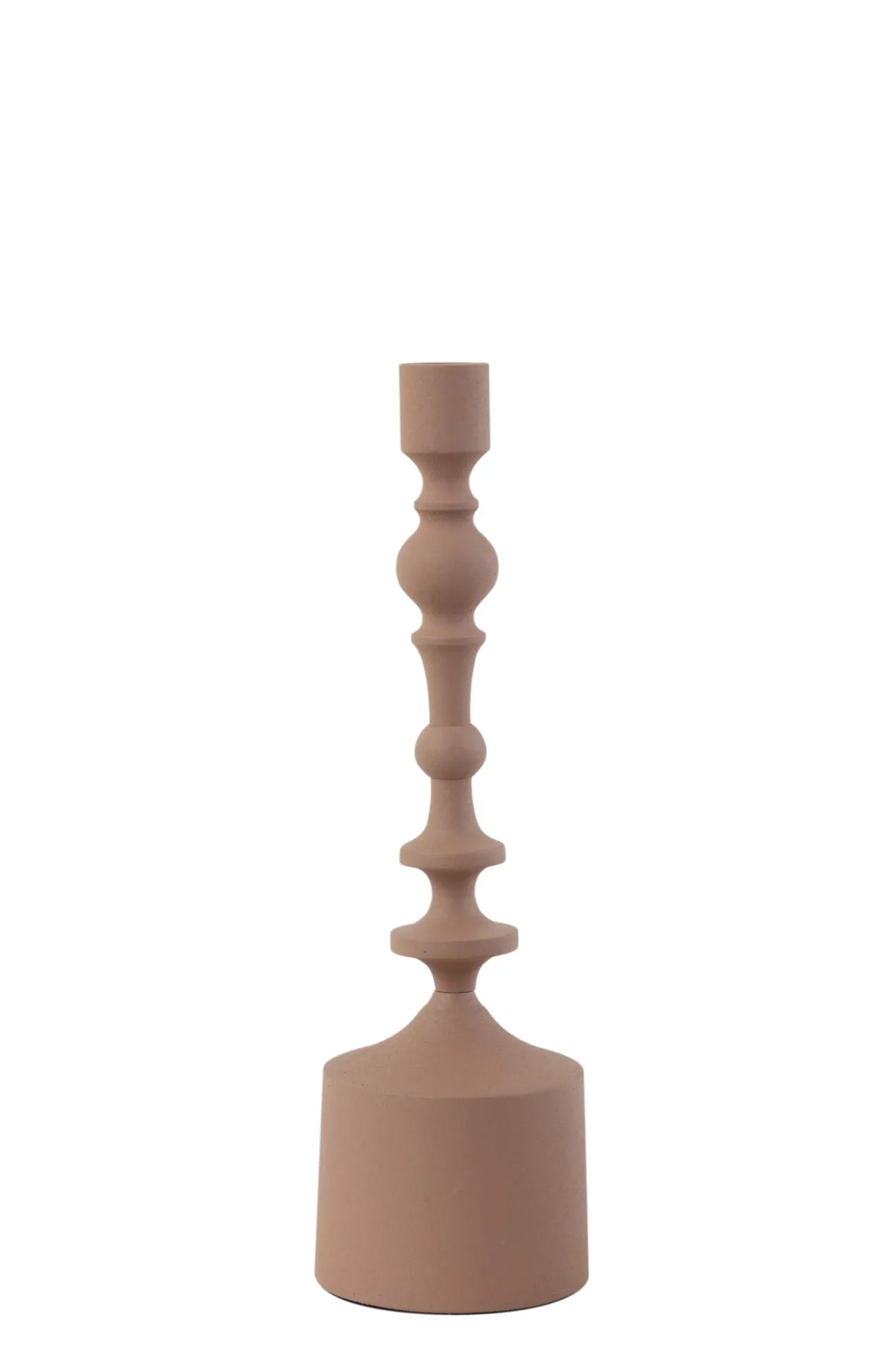 Candle holder old pink matt