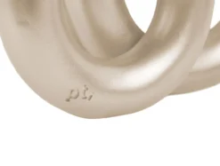 Candle holder Rings medium metallic gold