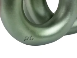 Candle holder Rings medium metallic jungle green