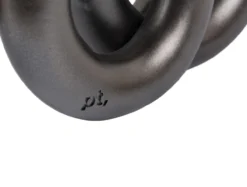 Candle holder Rings medium metallic dark grey