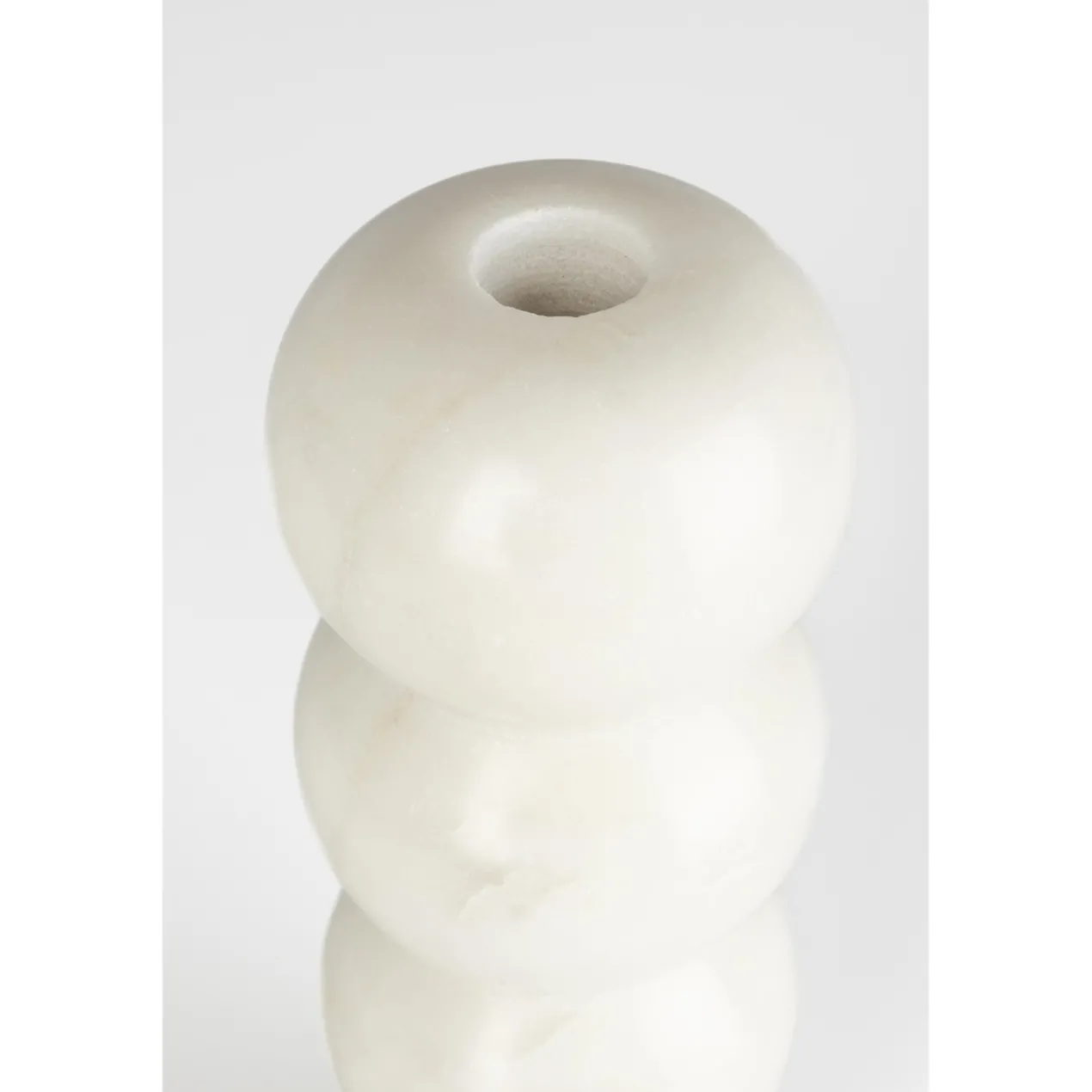 Candle holder rome marble white