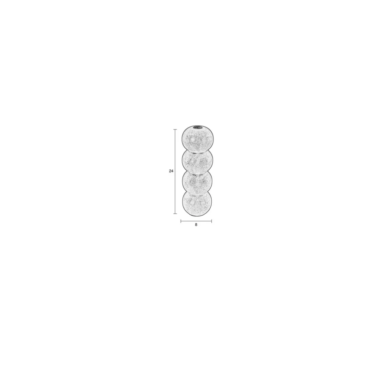 Candle holder rome marble white