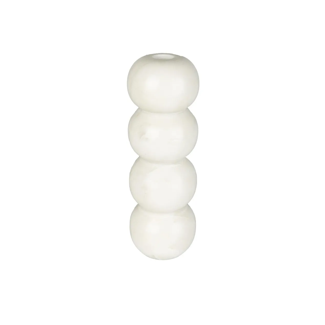 Candle holder rome marble white
