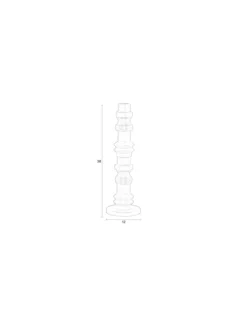 Candle holder totem m smooth terra