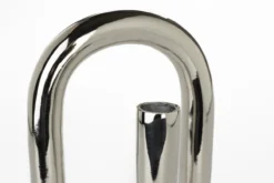 Candle holder tubo l shiny silver