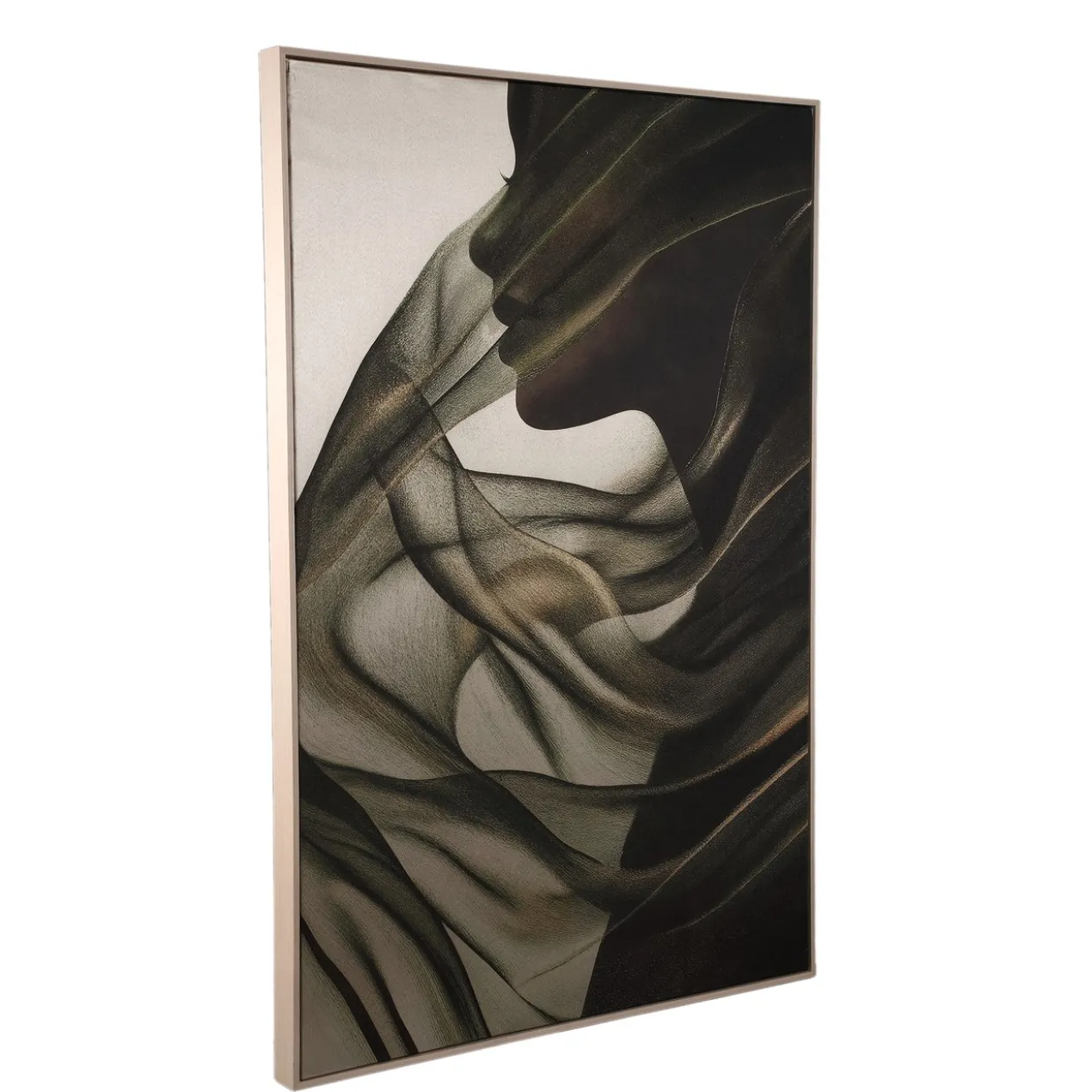 Canvas Elin donkergroen 83x123 cm