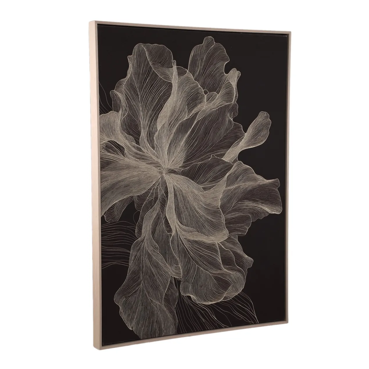 Canvas Flora 73x103 cm donkerbruin