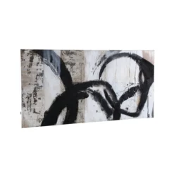 Canvas Noa zwart 120x60 cm