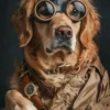 Canvas schilderij van een Bouviers des Flandres 100x150 cm