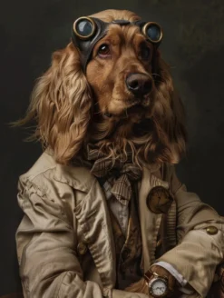 Canvas schilderij van een Boykin Spaniel 80x120 cm