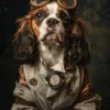 Canvas schilderij van een Cavalier King Charles 40x60 cm