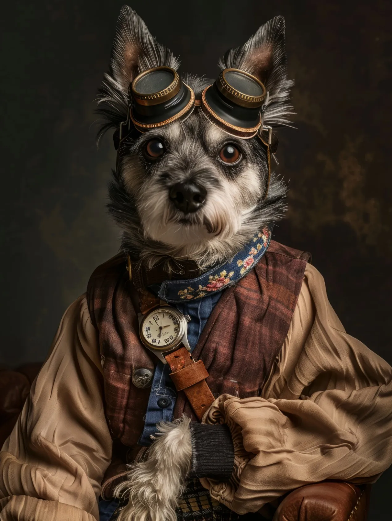 Canvas schilderij van een Cesky Terrier 40x60 cm