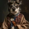 Canvas schilderij van een Cesky Terrier 80x120 cm