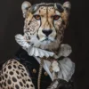 Canvas schilderij van een Cheetah 60x80 cm
