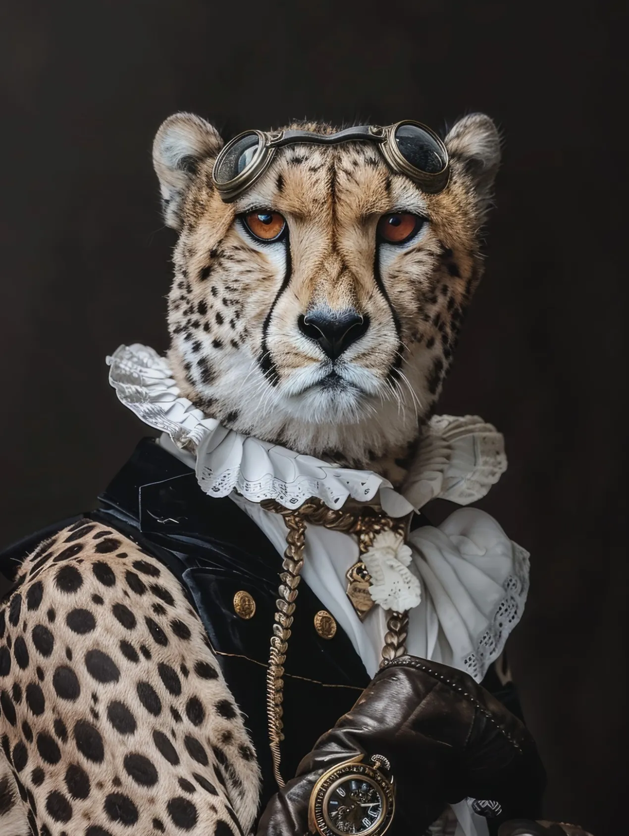 Canvas schilderij van een Cheetah 80x120 cm